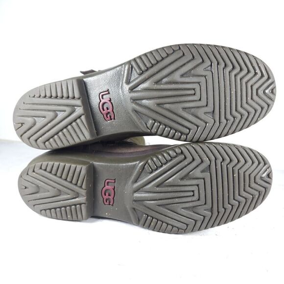 UGG Women's Simmens US8,5? Brown Leather Lined LaceUp Waterproof Wintet Boots - Picture 11 of 16